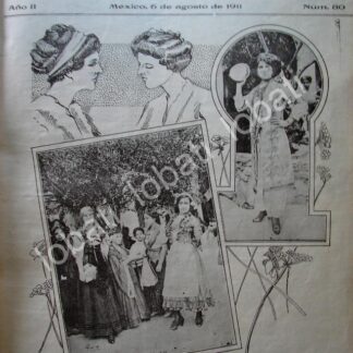 PORTADA ANTIGUA ORIGINAL  1911 FIESTA EN EL COLEGIO DE LAS VIZCAINAS /LDM