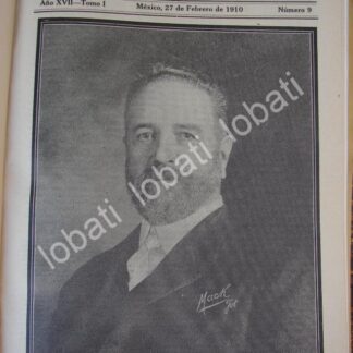 PORTADA ANTIGUA ORIGINAL  1910 MUERE EL SENADOR. SERAPION FERNANDEZ CASTRO /PLT