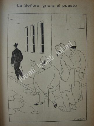 CARICATURA ANTIGUA. QUERIDO MOHENO 1914. POR PEREZ SOTO /52