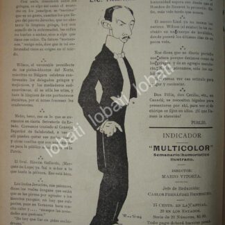 CARICATURA ANTIGUA. EDUARDO TAMARIZ ZANCHEZ 1914. POR PEREZ SOTO /53 PLT