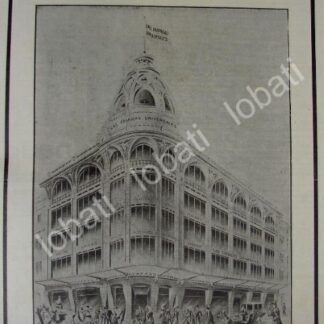 CARTEL ANTIGUO ORIGINAL DE TIENDA LAS FABRICAS UNIVERSALES 1909 /179