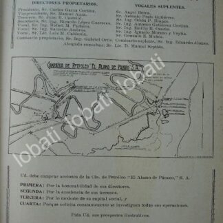 CARTEL ANTIGUO ORIGINAL DE COMPAÑIA PETROLERA EL ALAMO DE PANUCO 1913 /755