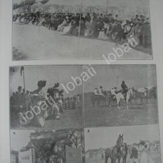 CARTEL ANTIGUO ORIGINAL DE COMUNIDAD ALEMANA EN MEXICO Y FIESTAS POR GUILLERMO II, HIPICO 1909 /ASM