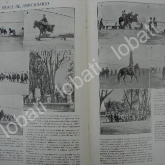 CARTEL ANTIGUO ORIGINAL DE CONCURSO ECUESTRE EN ACADEMIA MILIAR 1909 /MILITARIA