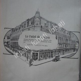 CARTEL ANTIGUO ORIGINAL DE TIENDAS, LA CIUDAD DE LONDRES 1914 / 773