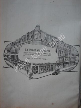 CARTEL ANTIGUO ORIGINAL DE TIENDAS, LA CIUDAD DE LONDRES 1914 / 773