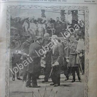 PORTADA ANTIGUA ORIGINAL  1911 LEON DE LA BARRA Y MILITARES /PLT