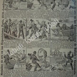 CARTEL ANTIGUO ORIGINAL DE CIA. CIGARRERA EL BUEN TONO 1914 TIRA COMICA No. 61 /281