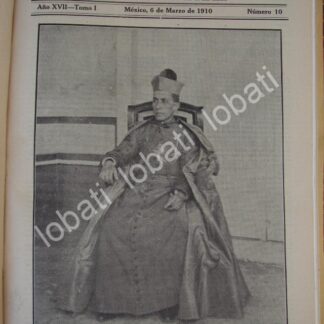 PORTADA ANTIGUA ORIGINAL  1910 ARZOBISPO JOSE GUZMAN SANCHEZ / RLG