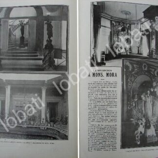 CARTEL ANTIGUO ORIGINAL DE CASA DEL OBISPADO DE LA CIUDAD DE MEXICO 1909