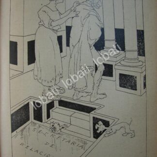CARICATURA ANTIGUA. RENUNCIA LOPEZ PORTILLO Y ROJAS 1914 / PLT