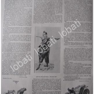 CARTEL ANTIGUO ORIGINAL DE CLOWN EL PAYASO CUMPLE 15 AÑOS 1897 Y OTRAS NOTAS