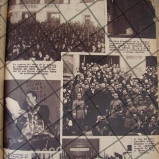 AFICHE ANTIGUO LECTURA DE INFORME LAZARO CARDENAS 1937