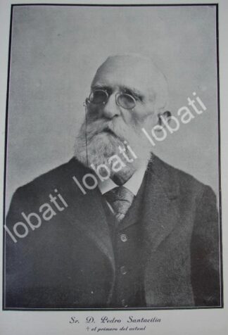 CARTEL ANTIGUO ORIGINAL DE MUERE PEDRO SANTACILIA PALACIOS 1910 / PLT