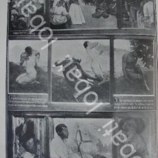 CARTEL ANTIGUO ORIGINAL DE EXPOSICION DE SATURNINO HERRAN Y OTROS 1910 / PINTORES