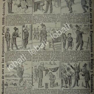 CARTEL ANTIGUO ORIGINAL DE CIA. CIGARRERA EL BUEN TONO 1914 TIRA COMICA No. 60 /282