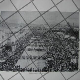 CARTEL ANTIGUO ORIGINAL DE INAUGURAN ESTATUA DE CRISTOBAL COLON EN GUATEMALA 1897 DE THOMAS MUR