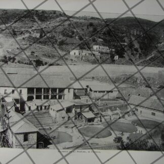 GRABADO ANTIGUO HACIENDA DE LA PURISIMA, PACHUCA 1897