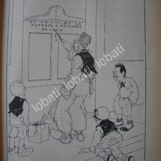 CARICATURA ANTIGUA 1914 PANCHO VILLA Y LA TOMA DE TORREON Vs. GENERAL VELASCO