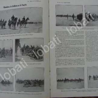 CARTEL ANTIGUO ORIGINAL DE EJERCICIOS MILITARES, MANUEL MODRAGON Y OFICIALES, TERRENOS LA VAQUITA 1909