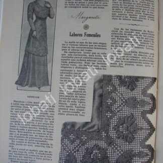 GACETA ANTIGUA " PAGINAS FEMENINAS" 1910 /70