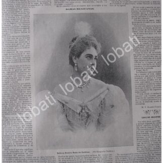 CARTEL ANTIGUO ORIGINAL DE BEATRIZ REDO VEGA DE ZALDIVAR 1897 FOTOGRAFIA DE VALLETO HNOS. /ASM