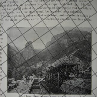 GRABADO ANTIGUO 1910 PUERTO DE MAZATLAN / LDM