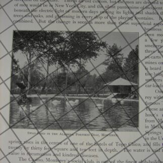 GRABADO ANTIGUO 1897. MODAS, VESTIDO DE PRIMAVERA. /98