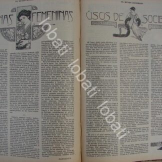 GACETA, REVISTA ANTIGUA " PAGINAS FEMENINAS" 1910 /71