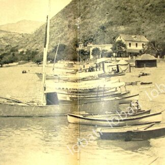 GRABADO ANTIGUO 1910 LAGO DE CHAPALA