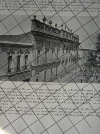 CARTEL ANTIGUO ORIGINAL DE LAS RUINAS DE PALENQUE 1909