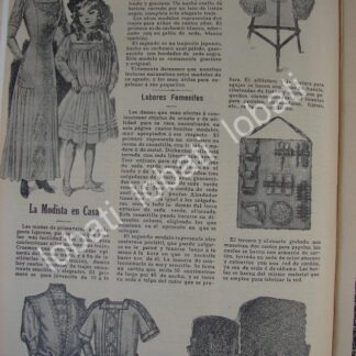 GACETA, REVISTA ANTIGUA " PAGINAS FEMENINAS" 1910 /72