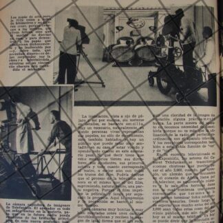 AFICHE ANTIGUO PRONOSTICAN LA TELEVISION CON SONIDO 1937