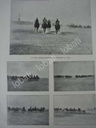 CARTEL ANTIGUO ORIGINAL DE EJERCICIOS MILITARES Y ENRIQUE MONDRAGON 1909 / MLT