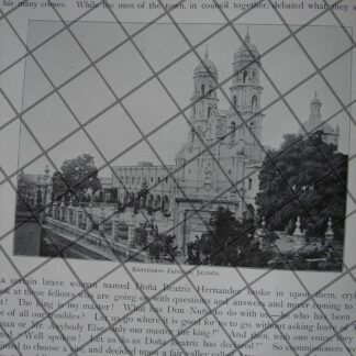 GRABADO ANTIGUO 1897. TENDENCIAS DE MODAS. /109