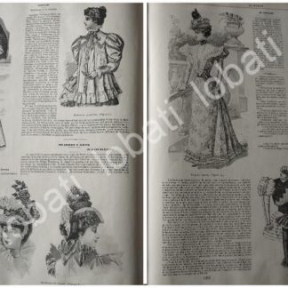 GRABADO ANTIGUO TENDENCIAS DE MODAS DE 1897. /110