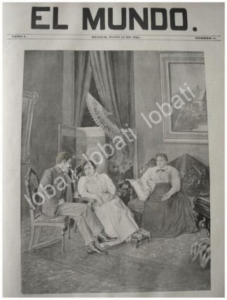 PORTADA ANTIGUA ORIGINAL 1897 EL NOVIO OFICIAL, POR: DE JOSE MARIA VILLASANA