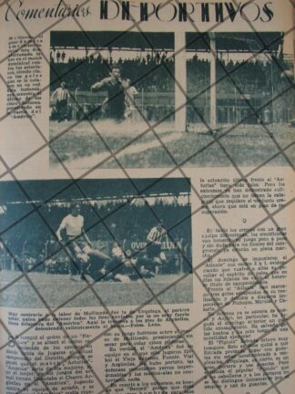 CARTEL ANTIGUO CLUB DE FUTBOL AMERICA 1937