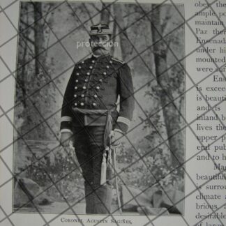 CARTEL ANTIGUO ORIGINAL DE NIETOS DE PORFIRIO DIAZ EN KERMESSE EN MIXCOAC 1910 / ASM