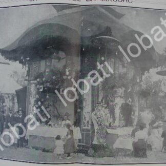 CARTEL ANTIGUO ORIGINAL DE NIETOS DE PORFIRIO DIAZ EN LA KERMESSE DE MIXCOAC 1910 / ASM