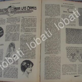 GACETA, REVISTA ANTIGUA " PAGINAS FEMENINAS" 1910 /74