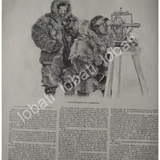 CARTEL ANTIGUO ORIGINAL DE LA EXPEDICION AL POLO NORTE DE FRIDTJOF NANSEN 1897