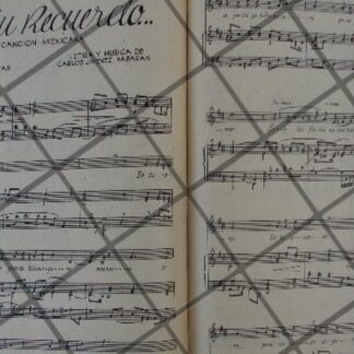 PARTITURA ANTIGUA INEDITA CARLOS JIMENEZ NAVARAK 1937