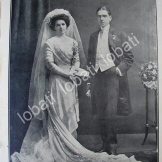 CARTEL ANTIGUO ORIGINAL DE BODA. AGUILAR YARZA 1910 ( EDUARDO I. AGUILAR ) ASM