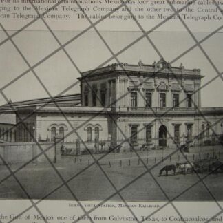 CARTEL ANTIGUO ORIGINAL DE FABRICA DE MUEBLES MUEBLES JORGE UNNA 1897 / SAN LUIS POTOSI