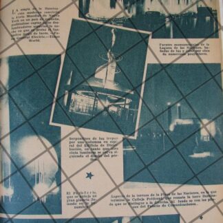 AFICHE ANTIGUO GRAN FERIA DE NEW YORK DE 1937