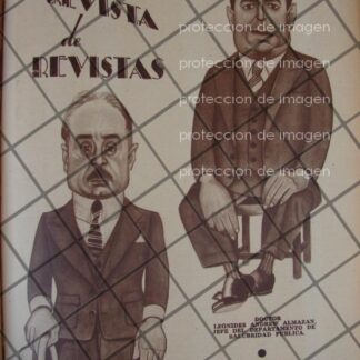 CARICATURA ANTIGUA DR. LEONIDES ANDREW ALMAZAN 1937