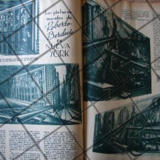 AFICHE ANTIGUO ROBERTO BERDECIO EN NEW YORK 1939