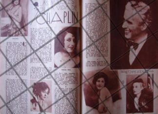 AFICHE ANTIGUO. LAS MUJERES DE CHAPLIN 1939