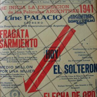 CARTEL ANTIGUO ORIGINAL CINE PALACIO CHINO 1941 CON ERROR